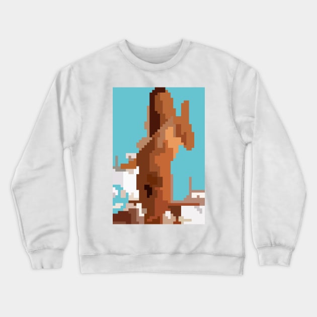 Nude PixelArt Girl X84. Retro Summer Girls. 90s & 80s. Erotic Women. Sexy Nude Girls. Crewneck Sweatshirt by Dmitry_Buldakov